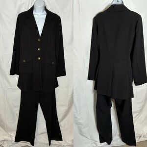 CAbi Black Blazer and Pants Suit size 12
